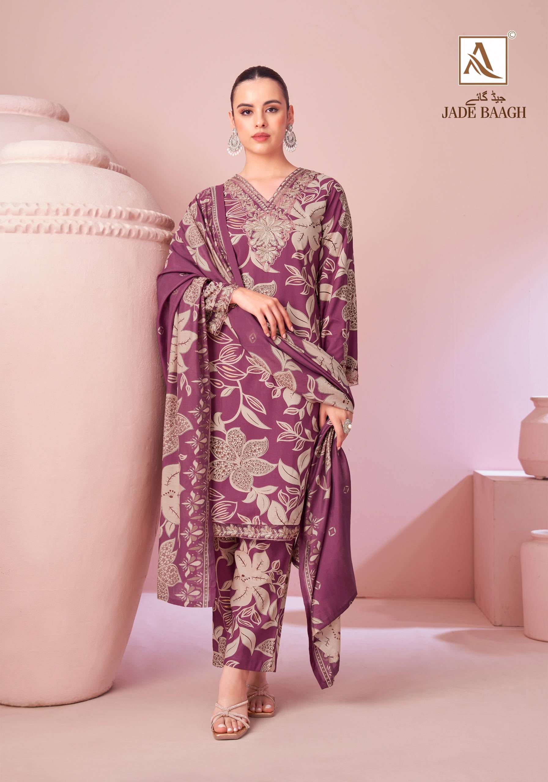 JADE BAGH By ALOK SUIT 01 To 06 Series Stylish Beautiful Colourful Pure Viscose Reyon Dresses At Wholesale Price